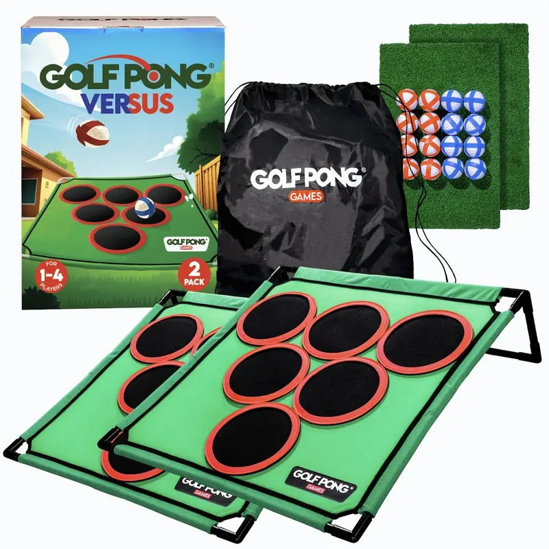 Golf Pong Game Set | Indoor & Outdoor Golf Beer Pong