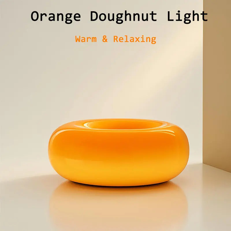 🍩Aesthetic Doughnut LED Night Lamp – Easter Decor 2026-Cozy Ambient Light, Touch Control,Warm Color