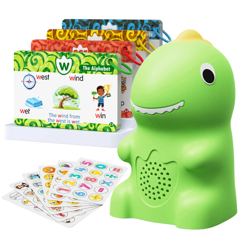 Dinosaur Talking Flash Cards - Montessori Learning Set