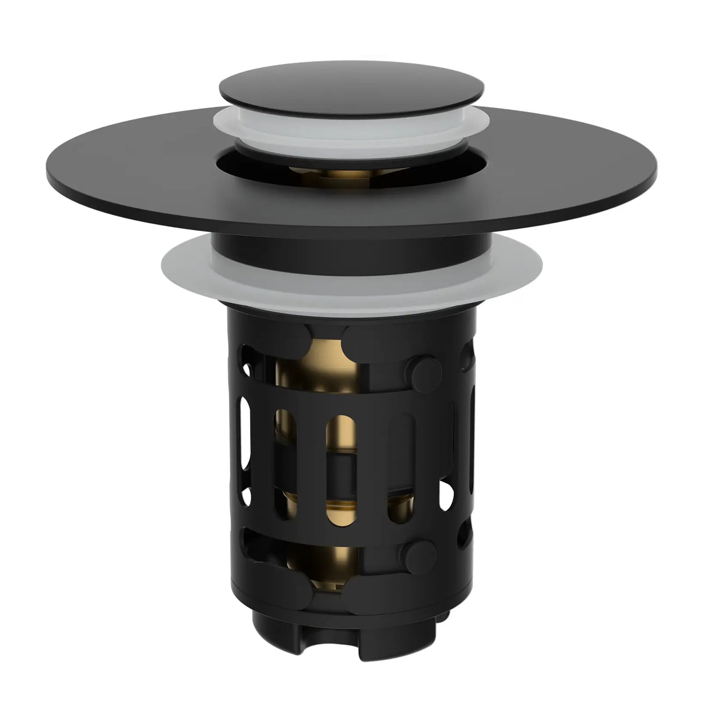 🚿 Smart Sink Drain Stopper With Hair Catcher Basket – No More Clogged Drains