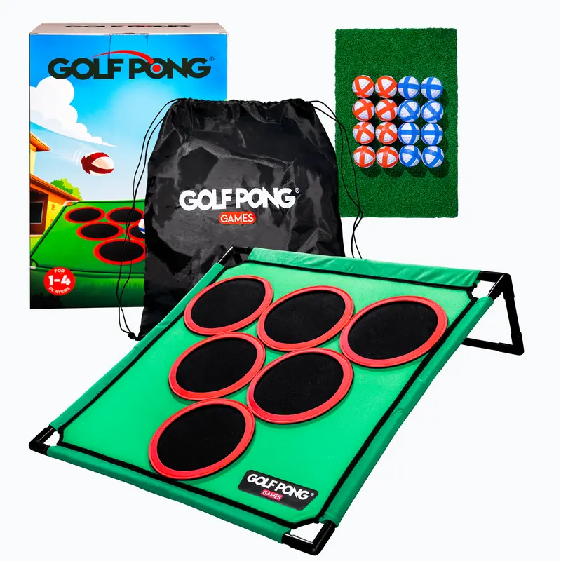 Golf Pong Game Set | Indoor & Outdoor Golf Beer Pong