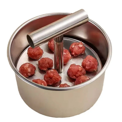 🥩 Stainless Steel Meatball Maker Press – Make Multiple Meatballs at Once