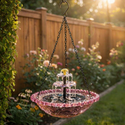 🔥49% Off--Solar Cascade Hanging Bird Bath Fountain