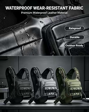 New tactical chest pack, multi-functional off-road motorcycle bag, travel portable hiking bag, riding backpack