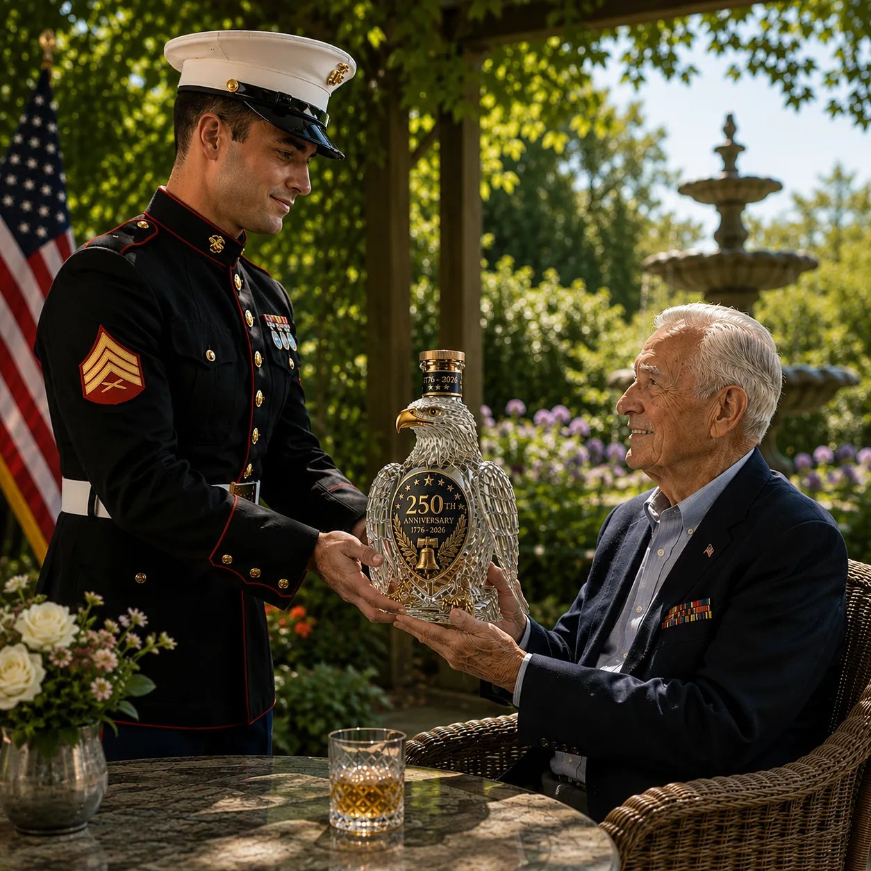 🎁Limited-time promotion🦅Hawk Whiskey Bottle -250th Anniversary Commemorative Bottle