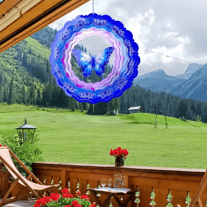 🏠Lucky Mandala Windmill – 3D Kinetic Art, Indoor/Outdoor, Stainless Steel