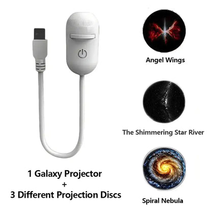 Galaxy Projector 2-in-1 Starry Sky Night Light USB