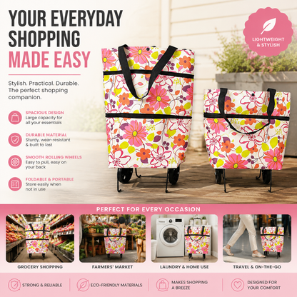 ⚡LAST DAY-50% OFF🔥 2 in 1 Foldable Shopping Cart