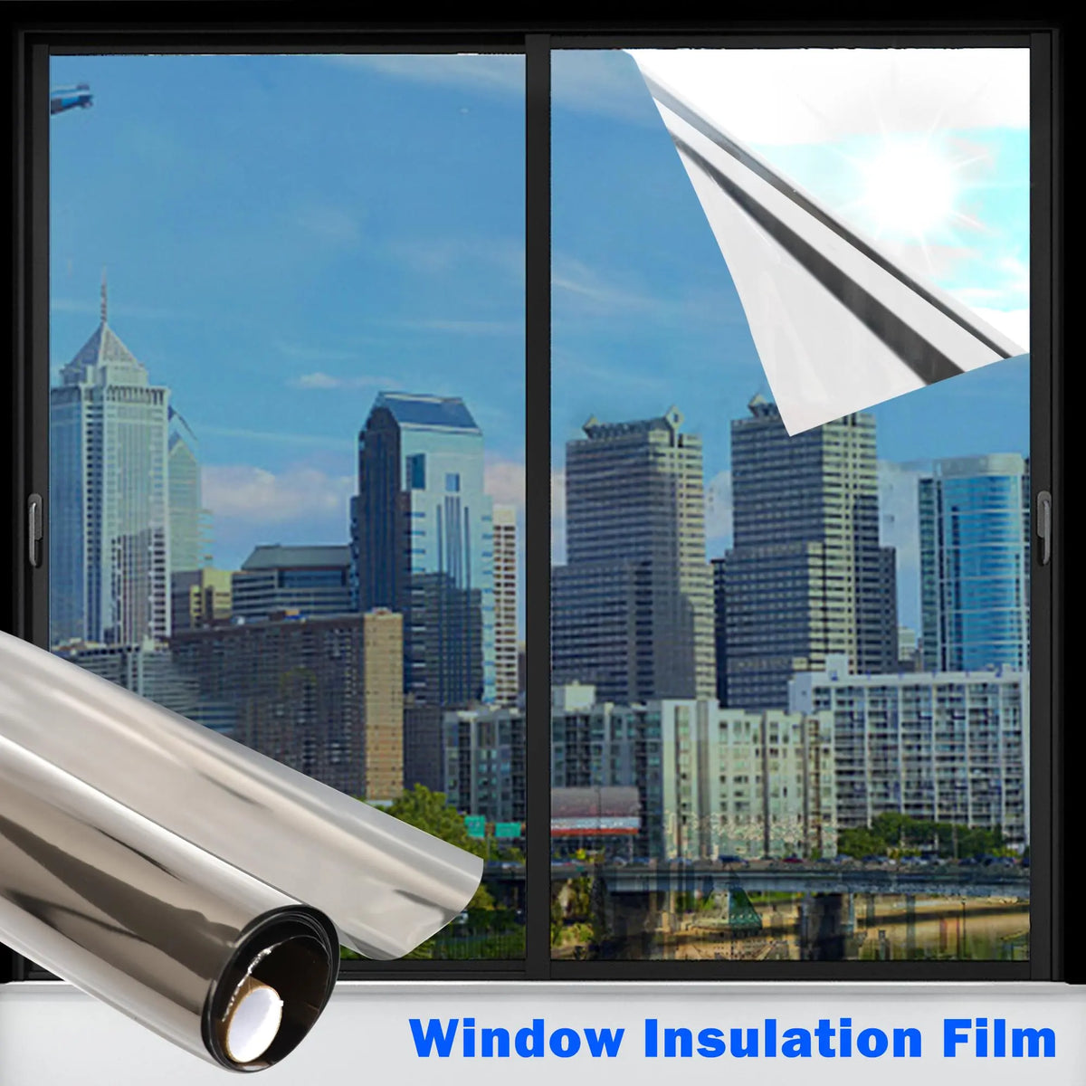 🪟 Static Cling Window Privacy Film | Daytime Privacy & Sun Control
