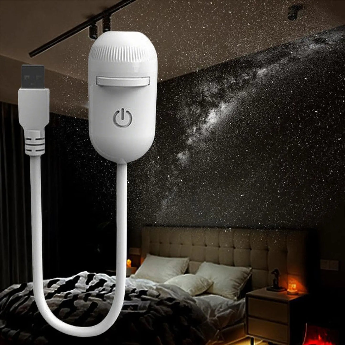 Galaxy Projector 2-in-1 Starry Sky Night Light USB