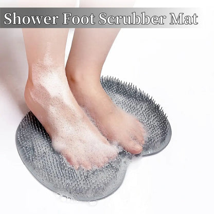Exfoliating Silicone Shower Scrubber for Feet & Back