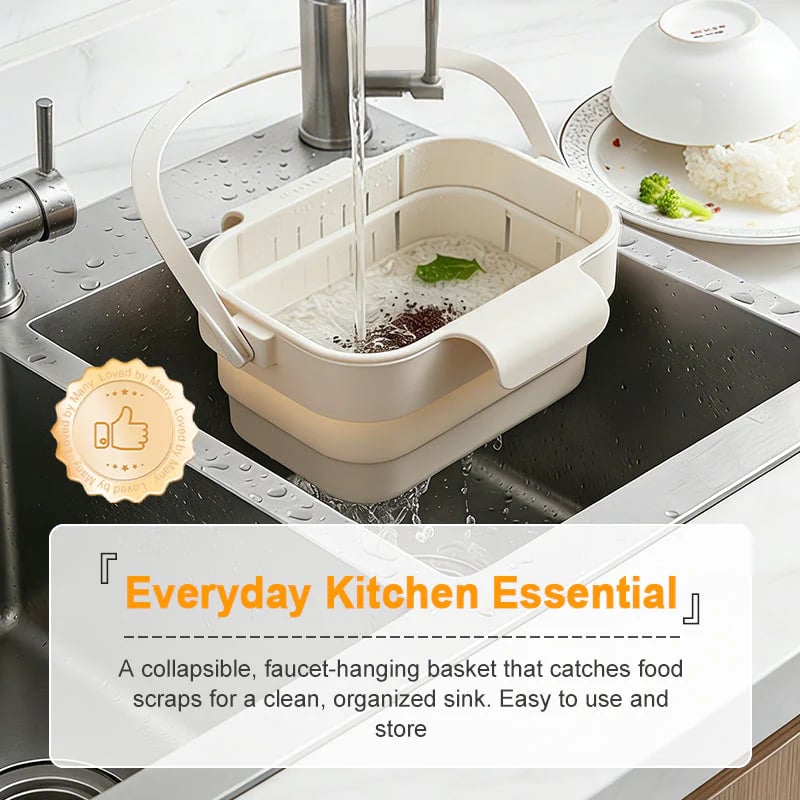 🥦50% OFF!🍅Collapsible Faucet-Hanging Sink Strainer Basket