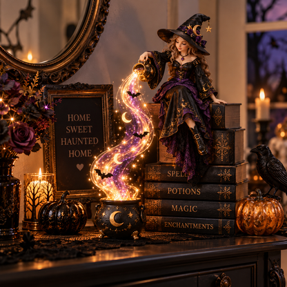 ✨Last Day 49% OFF✨ Halloween Magic Cascade Shelf Light Collection™ – Enchanted Bookcase Decor