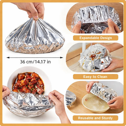 🔥Aluminum Foil Heat Shield Covers – No Plastic 🥘