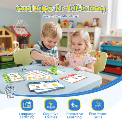 Dinosaur Talking Flash Cards - Montessori Learning Set