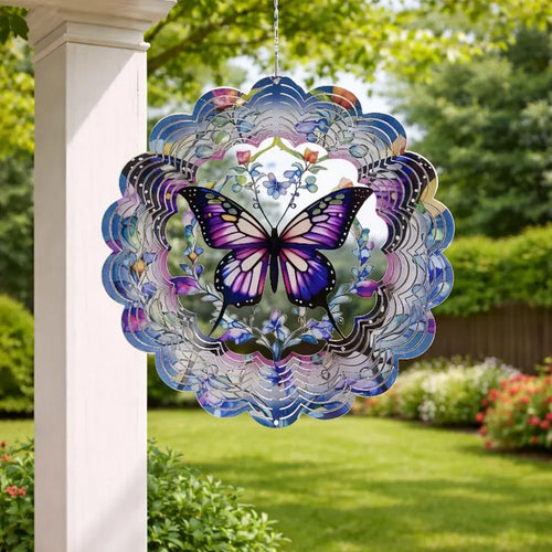 🏠Lucky Mandala Windmill – 3D Kinetic Art, Indoor/Outdoor, Stainless Steel