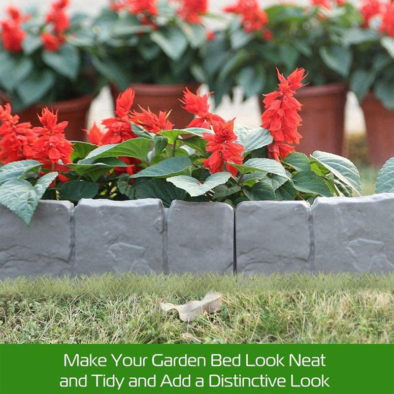 🔥50% OFF🔥Faux Stone Garden Edging Border – Natural Rock Look Landscape Edge