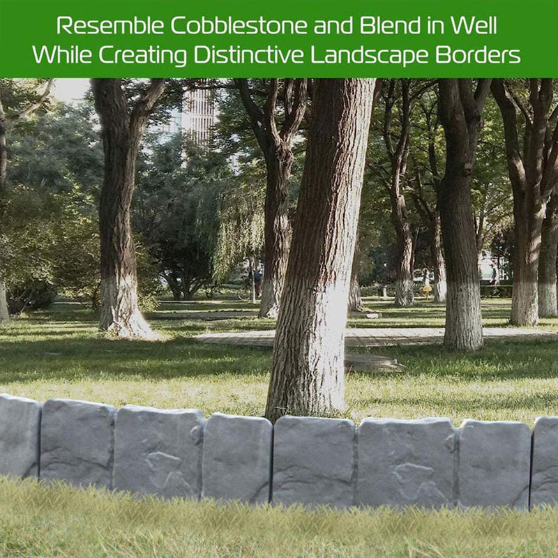 🔥50% OFF🔥Faux Stone Garden Edging Border – Natural Rock Look Landscape Edge
