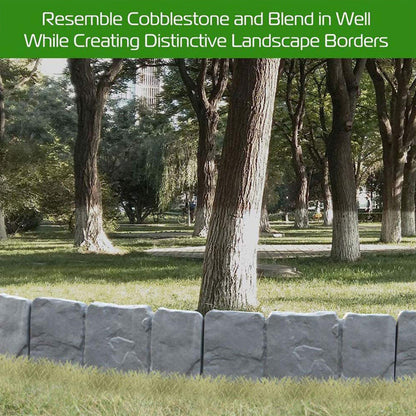 🔥50% OFF🔥Faux Stone Garden Edging Border – Natural Rock Look Landscape Edge