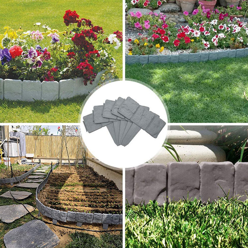 🔥50% OFF🔥Faux Stone Garden Edging Border – Natural Rock Look Landscape Edge