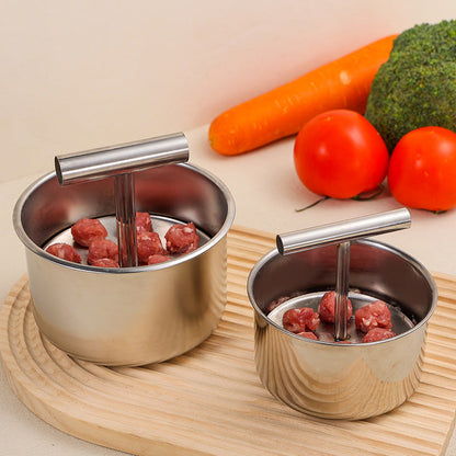 🥩 Stainless Steel Meatball Maker Press – Make Multiple Meatballs at Once