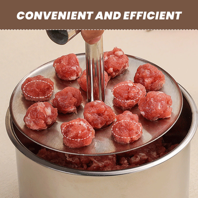 🥩 Stainless Steel Meatball Maker Press – Make Multiple Meatballs at Once