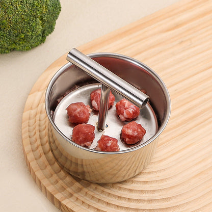 🥩 Stainless Steel Meatball Maker Press – Make Multiple Meatballs at Once
