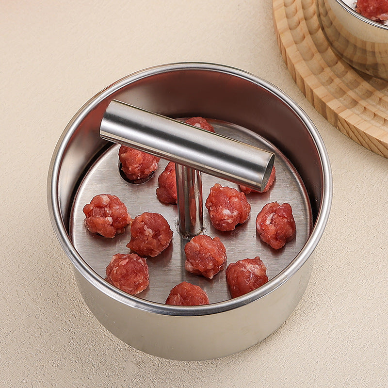 🥩 Stainless Steel Meatball Maker Press – Make Multiple Meatballs at Once