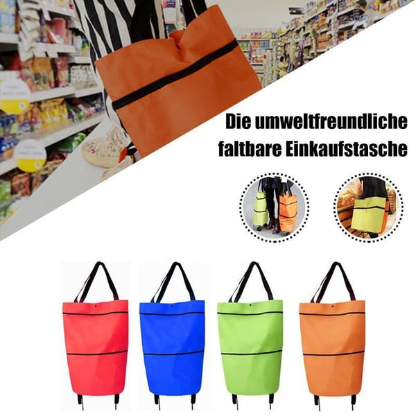 ⚡LAST DAY-50% OFF🔥 2 in 1 Foldable Shopping Cart