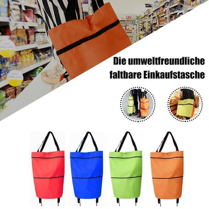 ⚡LAST DAY-50% OFF🔥 2 in 1 Foldable Shopping Cart
