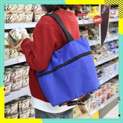 ⚡LAST DAY-50% OFF🔥 2 in 1 Foldable Shopping Cart