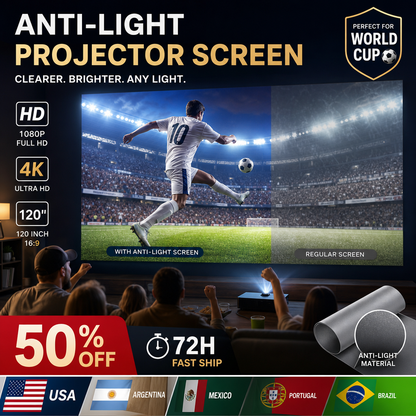 ⚽️World Cup Mega Sale - 50% OFF 🔥Backlit Projection Screen (16:9)🎥